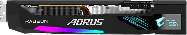 Alt view image 10 of 11 - GIGABYTE AORUS Radeon RX 6800 XT MASTER 16G Graphics Card, MAX-COVERED Cooling, 16GB 256-bit GDDR6, GV-R68XTAORUS M-16GD Video Card