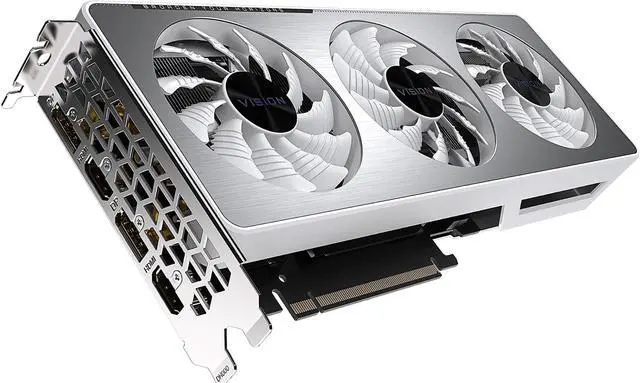 Alt view image 7 of 9 - GIGABYTE GeForce RTX 3060 VISION OC 12G Graphics Card, 3 x WINDFORCE Fans, 12GB 192-bit GDDR6, GV-N3060VISION OC-12GD Video Card