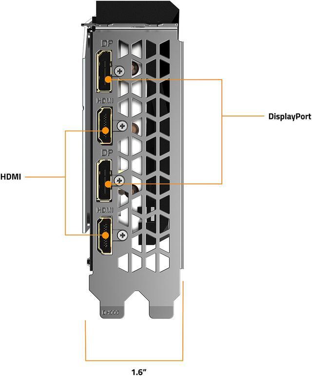 Alt view image 4 of 8 - GIGABYTE GeForce RTX 3060 GAMING OC 12G Graphics Card, 3 x WINDFORCE Fans, 12GB 192-bit GDDR6, GV-N3060GAMING OC-12GD Video Card