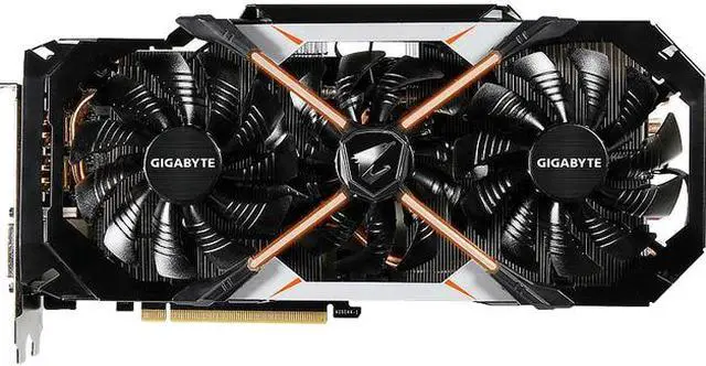 Main image of GIGABYTE AORUS GeForce GTX 1080 8GB GDDR5X PCI Express 3.0 x16 SLI Support ATX Graphics Card GV-N1080AORUS-8GD