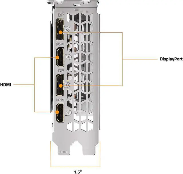 Alt view image 4 of 10 - GIGABYTE GeForce RTX 3060 Ti VISION OC 8G Graphics Card, WINDFORCE 3X Cooling System, 8GB 256-bit GDDR6, GV-N306TVISION OC-8GD Video Card