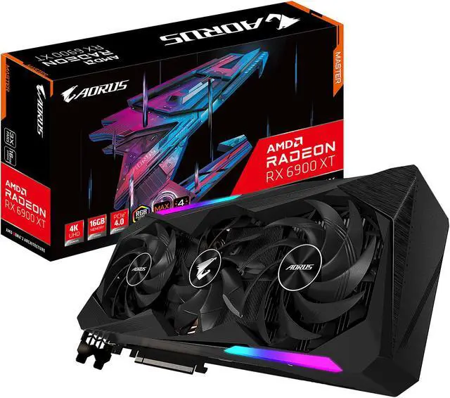 Alt view image 11 of 11 - GIGABYTE AORUS Radeon RX 6900 XT 16GB GDDR6 PCI Express 4.0 ATX Graphics Card GV-R69XTAORUS M-16GD