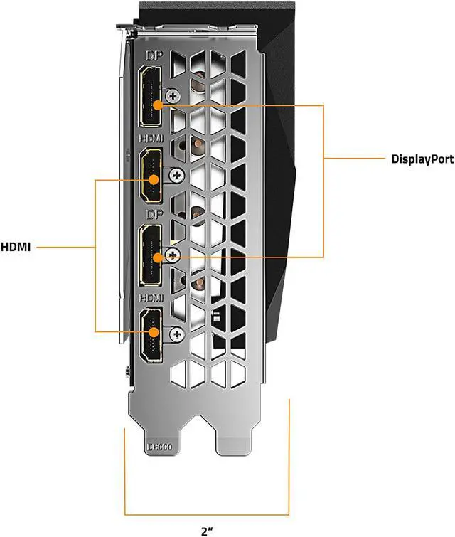 Alt view image 4 of 10 - GIGABYTE GeForce RTX 3060 Ti GAMING PRO 8G Graphics Card, 3 x WINDFORCE Fans, 8GB 256-bit GDDR6, GV-N306TGAMING PRO-8GD Video Card