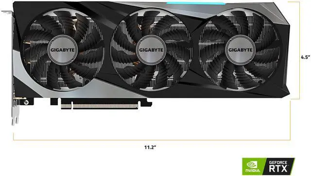 Alt view image 3 of 10 - GIGABYTE Gaming GeForce RTX 3070 8GB GDDR6 PCI Express 4.0 x16 ATX Graphics Card GV-N3070GAMING OC-8GD