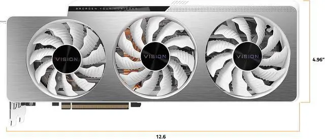 Alt view image 2 of 9 - GIGABYTE Vision GeForce RTX 3080 10GB GDDR6X PCI Express 4.0 x16 ATX Graphics Card GV-N3080VISION OC-10GD