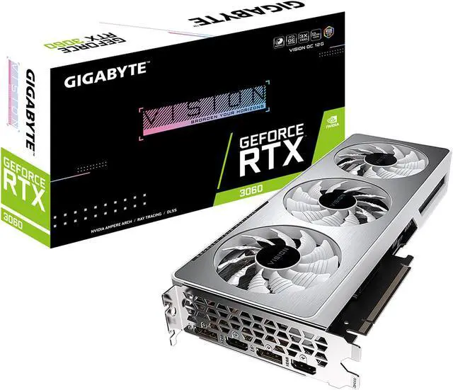 Alt view image 11 of 11 - GIGABYTE Vision OC GeForce RTX 3060 12GB GDDR6 PCI Express 4.0 ATX Video Card GV-N3060VISION OC-12GD (rev. 2.0) (LHR)