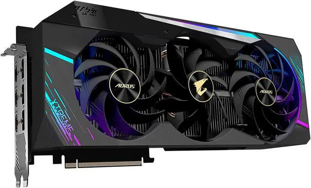 Alt view image 3 of 11 - GIGABYTE AORUS GeForce RTX 3080 Ti 12GB GDDR6X PCI Express 4.0 ATX Graphics Card GV-N308TAORUS X-12GD