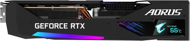 Alt view image 9 of 11 - GIGABYTE AORUS GeForce RTX 3070 Ti 8GB GDDR6X PCI Express 4.0 ATX Graphics Card GV-N307TAORUS M-8GD