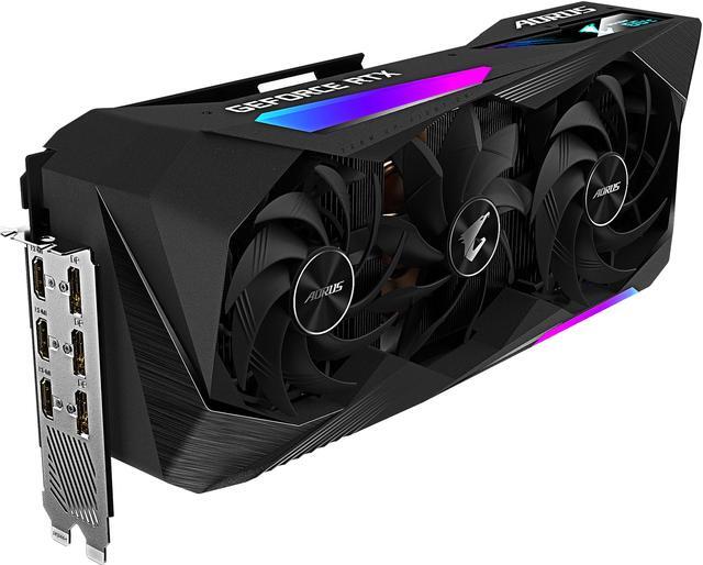 Alt view image 5 of 11 - GIGABYTE AORUS GeForce RTX 3070 Ti 8GB GDDR6X PCI Express 4.0 ATX Graphics Card GV-N307TAORUS M-8GD