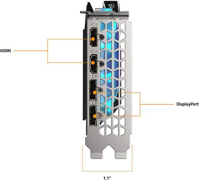 Alt view image 6 of 10 - GIGABYTE AORUS Radeon RX 6900 XT 16GB GDDR6 PCI Express 4.0 ATX Graphics Card GV-R69XTAORUSX WB-16GD