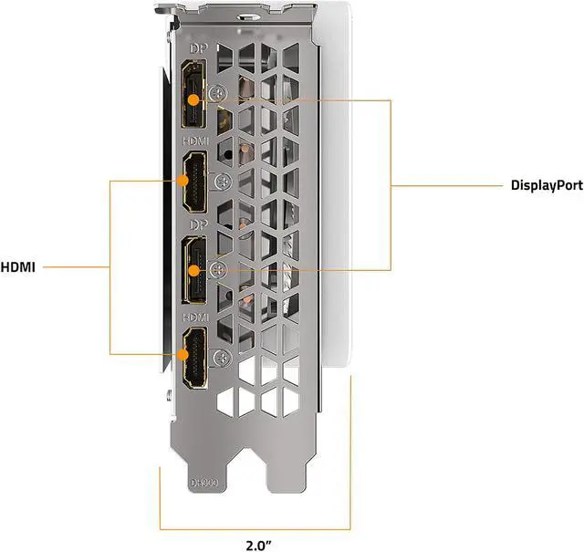 Alt view image 7 of 11 - GIGABYTE Vision OC GeForce RTX 3070 8GB GDDR6 PCI Express 4.0 ATX Video Card GV-N3070VISION OC-8GD (rev. 2.0) (LHR)