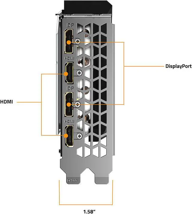 Alt view image 6 of 10 - GIGABYTE Gaming OC PRO GeForce RTX 3060 Ti 8GB GDDR6 PCI Express 4.0 ATX Video Card GV-N306TGAMINGOC PRO-8GD (rev. 3.0) (LHR)