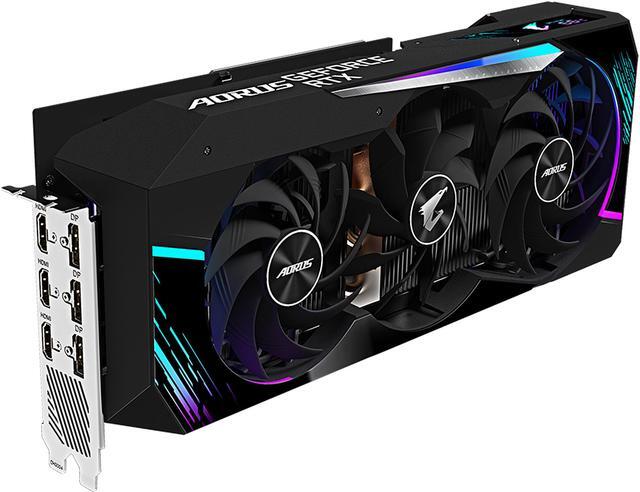 Alt view image 5 of 11 - GIGABYTE AORUS GeForce RTX 3080 MASTER 10GB GDDR6X PCI Express 4.0 ATX Video Card GV-N3080AORUS M-10GD (rev. 3.0) (LHR)