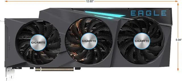 Alt view image 2 of 8 - GIGABYTE Eagle GeForce RTX 3080 10GB GDDR6X PCI Express 4.0 ATX Video Card GV-N3080EAGLE-10GD (rev. 2.0) (LHR)