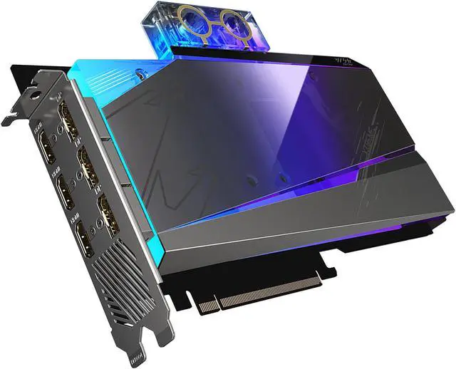 Alt view image 4 of 11 - GIGABYTE AORUS GeForce RTX 3080 Ti 12GB GDDR6X PCI Express 4.0 ATX Graphics Card GV-N308TAORUSX WB-12GD