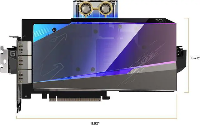 Alt view image 2 of 11 - GIGABYTE AORUS GeForce RTX 3080 Ti 12GB GDDR6X PCI Express 4.0 ATX Graphics Card GV-N308TAORUSX WB-12GD