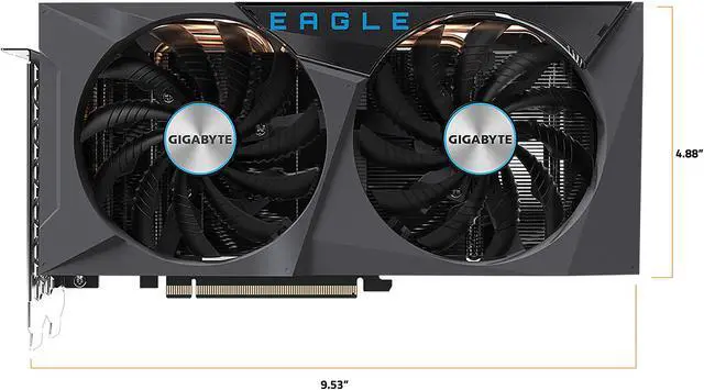 Alt view image 2 of 9 - GIGABYTE Eagle GeForce RTX 3060 12GB GDDR6 PCI Express 4.0 ATX Video Card GV-N3060EAGLE-12GD (rev. 2.0) (LHR)