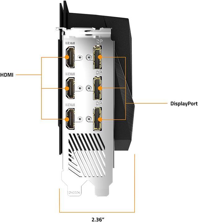 Alt view image 5 of 12 - GIGABYTE AORUS GeForce RTX 3070 MASTER 8GB GDDR6 PCI Express 4.0 ATX Video Card GV-N3070AORUS M-8GD (rev. 2.0) (LHR)