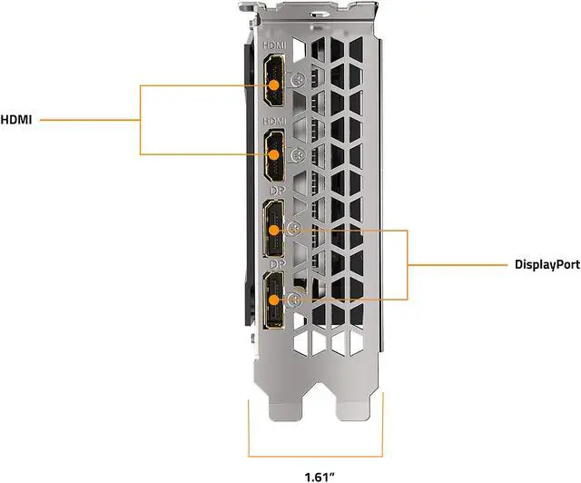 Alt view image 5 of 8 - GIGABYTE Radeon RX 6600 XT EAGLE 8G Graphics Card, WINDFORCE 3X Cooling System, 8GB 128-bit GDDR6, GV-R66XTEAGLE-8GD Video Card