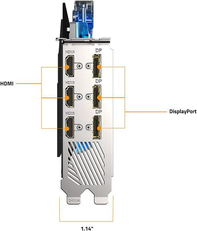 Alt view image 7 of 11 - GIGABYTE AORUS GeForce RTX 3080 XTREME WATERFORCE WB 10G (rev. 2.0) Graphics Card, WATERFORCE Water Block Cooling System, 10GB 320-bit GDDR6X, GV-N3080AORUSX WB-10GD Rev2.0 Video Card (LHR)