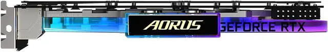 Alt view image 9 of 11 - GIGABYTE AORUS GeForce RTX 3080 XTREME WATERFORCE WB 10G (rev. 2.0) Graphics Card, WATERFORCE Water Block Cooling System, 10GB 320-bit GDDR6X, GV-N3080AORUSX WB-10GD Rev2.0 Video Card (LHR)
