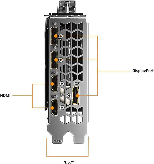 Alt view image 6 of 10 - GIGABYTE GeForce RTX 3080 GAMING OC WATERFORCE WB 10G (rev2.0) Graphics Card, WATERFORCE Water Block Cooling System, 10GB 320-bit GDDR6X, GV-N3080GAMINGOC WB-10GD Rev2.0 Video Card (LHR)