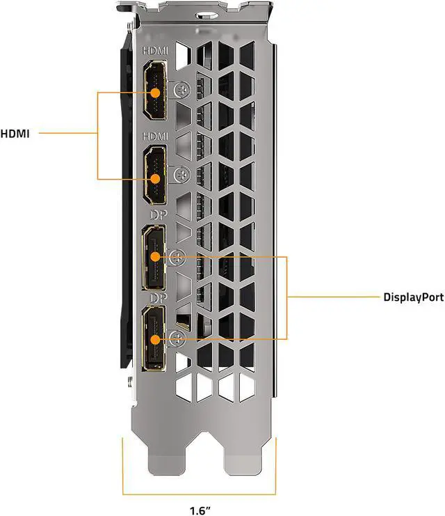 Alt view image 7 of 11 - GIGABYTE Radeon RX 6600 EAGLE 8G Graphics Card, WINDFORCE 3X Cooling System, 8GB 128-bit GDDR6, GV-R66EAGLE-8GD Video Card