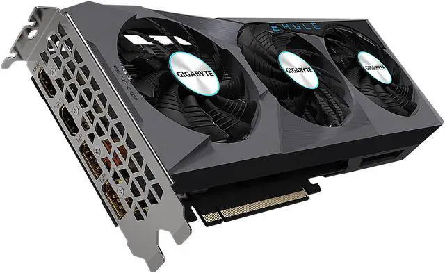 Alt view image 6 of 11 - GIGABYTE Radeon RX 6600 EAGLE 8G Graphics Card, WINDFORCE 3X Cooling System, 8GB 128-bit GDDR6, GV-R66EAGLE-8GD Video Card