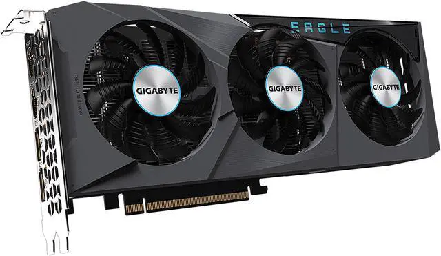 Alt view image 4 of 11 - GIGABYTE Radeon RX 6600 EAGLE 8G Graphics Card, WINDFORCE 3X Cooling System, 8GB 128-bit GDDR6, GV-R66EAGLE-8GD Video Card