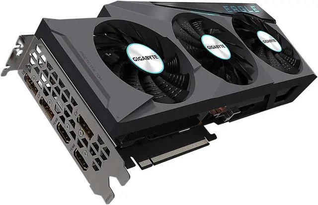 Alt view image 4 of 10 - GIGABYTE GeForce RTX 3080 EAGLE 12G Graphics Card, 3 x WINDFORCE Fans, 12GB 384-bit GDDR6X, GV-N3080EAGLE-12GD Video Card