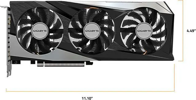 Alt view image 3 of 11 - GIGABYTE GAMING OC Radeon RX 6500 XT 4GB GDDR6 PCI Express 4.0 ATX Graphics Card GV-R65XTGAMING OC-4GD