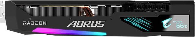 Alt view image 10 of 12 - GIGABYTE AORUS Radeon RX 6900 XT MASTER 16G (rev. 2.0) Graphics Card, MAX-COVERED Cooling, 16GB 256-bit GDDR6, GV-R69XTAORUS M-16GD Rev2.0 Video Card