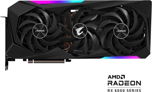 Alt view image 2 of 12 - GIGABYTE AORUS Radeon RX 6900 XT MASTER 16G (rev. 2.0) Graphics Card, MAX-COVERED Cooling, 16GB 256-bit GDDR6, GV-R69XTAORUS M-16GD Rev2.0 Video Card