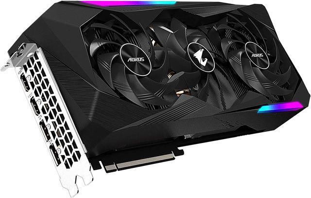 Alt view image 5 of 12 - GIGABYTE AORUS Radeon RX 6900 XT MASTER 16G (rev. 2.0) Graphics Card, MAX-COVERED Cooling, 16GB 256-bit GDDR6, GV-R69XTAORUS M-16GD Rev2.0 Video Card