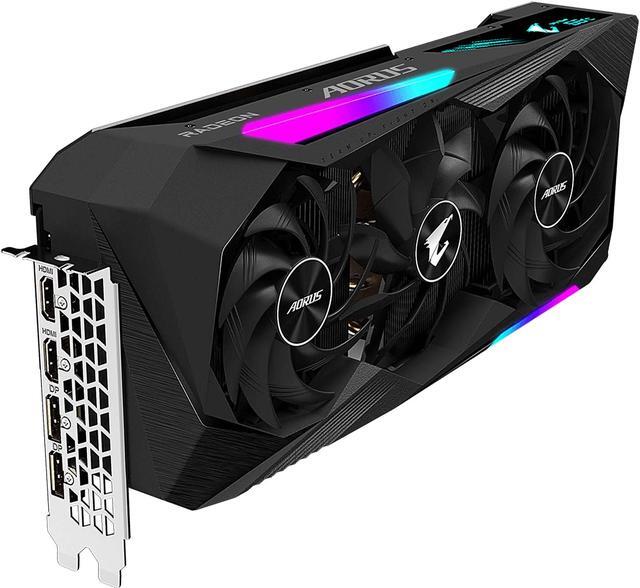 Alt view image 6 of 12 - GIGABYTE AORUS Radeon RX 6900 XT MASTER 16G (rev. 2.0) Graphics Card, MAX-COVERED Cooling, 16GB 256-bit GDDR6, GV-R69XTAORUS M-16GD Rev2.0 Video Card