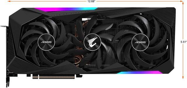 Alt view image 3 of 12 - GIGABYTE AORUS Radeon RX 6900 XT MASTER 16G (rev. 2.0) Graphics Card, MAX-COVERED Cooling, 16GB 256-bit GDDR6, GV-R69XTAORUS M-16GD Rev2.0 Video Card