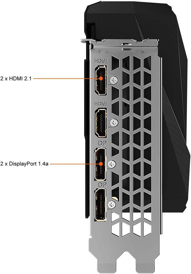 Alt view image 8 of 12 - GIGABYTE AORUS Radeon RX 6900 XT MASTER 16G (rev. 2.0) Graphics Card, MAX-COVERED Cooling, 16GB 256-bit GDDR6, GV-R69XTAORUS M-16GD Rev2.0 Video Card