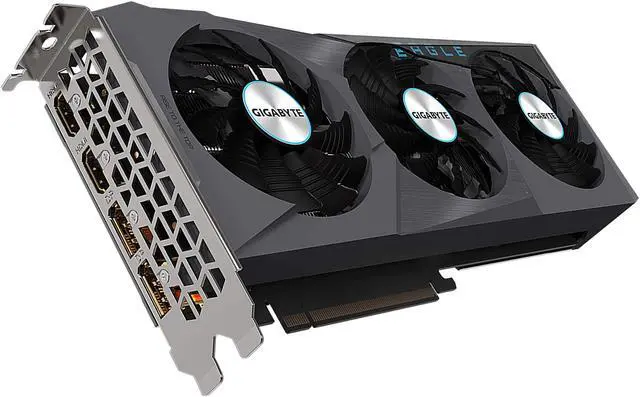 Alt view image 4 of 10 - GIGABYTE Radeon RX 6700 XT EAGLE OC 12G Graphics Card, WINDFORCE 3X Cooling System, 12GB 192-bit GDDR6, GV-R67XTEAGLE OC-12GD Video Card