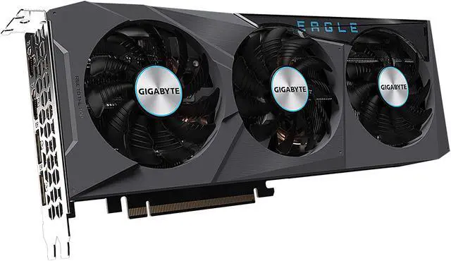 Alt view image 3 of 10 - GIGABYTE Radeon RX 6700 XT EAGLE OC 12G Graphics Card, WINDFORCE 3X Cooling System, 12GB 192-bit GDDR6, GV-R67XTEAGLE OC-12GD Video Card