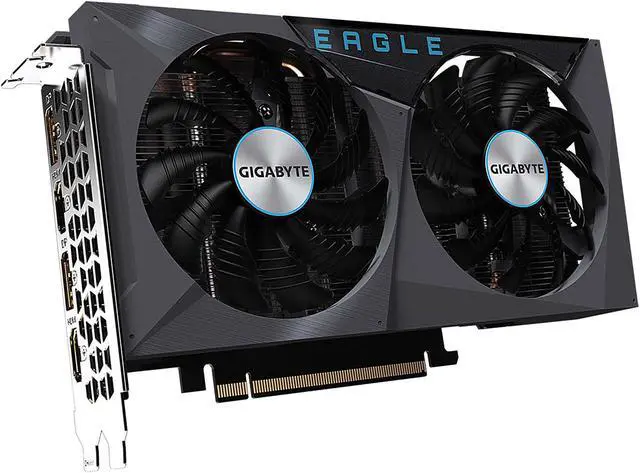 Alt view image 4 of 11 - GIGABYTE GeForce RTX 3050 EAGLE OC 8G Graphics Card, 2x WINDFORCE Fans, 8GB GDDR6 128-bit GDDR6, GV-N3050EAGLE OC-8GD Video Card