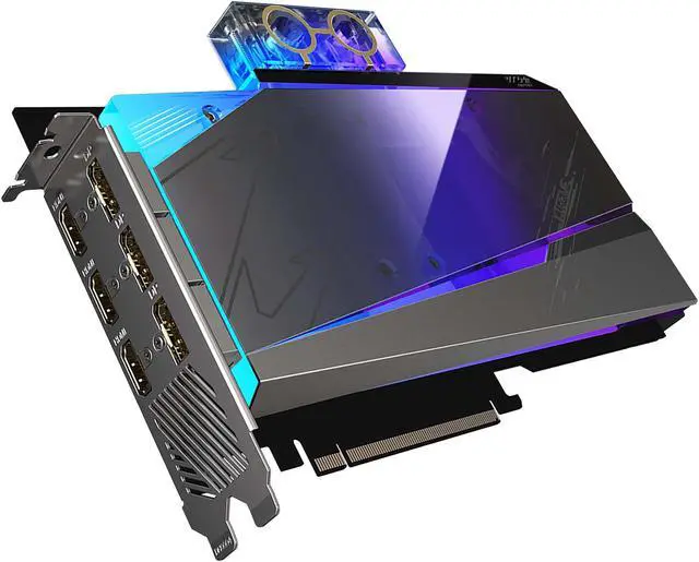 Alt view image 4 of 11 - GIGABYTE AORUS GeForce RTX 3080 12GB GDDR6X PCI Express 4.0 ATX Graphics Card GV-N3080AORUSX WB-12GD