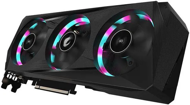 Alt view image 9 of 12 - GIGABYTE AORUS GeForce RTX 3050 ELITE 8G Graphics Card, 3x WINDFORCE Fans, 8GB 128-bit GDDR6, GV-N3050AORUS E-8GD Video Card
