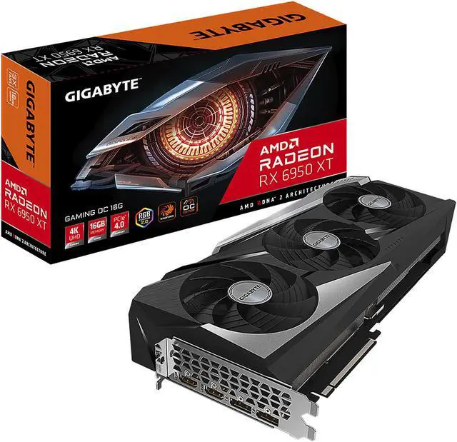 Alt view image 10 of 10 - GIGABYTE Gaming OC Radeon RX 6950 XT 16GB GDDR6 PCI Express 4.0 ATX Graphics Card GV-R695XTGAMING OC-16GD