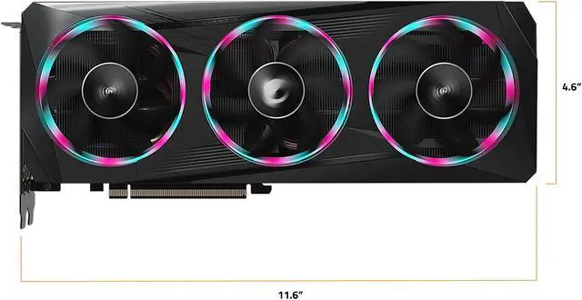 Alt view image 3 of 11 - GIGABYTE AORUS Radeon RX 6750 XT 12GB GDDR6 PCI Express 4.0 ATX Graphics Card GV-R675XTAORUS E-12GD