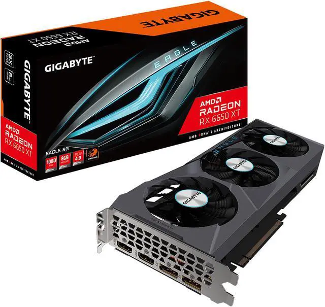 Alt view image 7 of 11 - GIGABYTE Eagle Radeon RX 6650 XT 8GB GDDR6 PCI Express 4.0 ATX Graphics Card GV-R665XTEAGLE-8GD