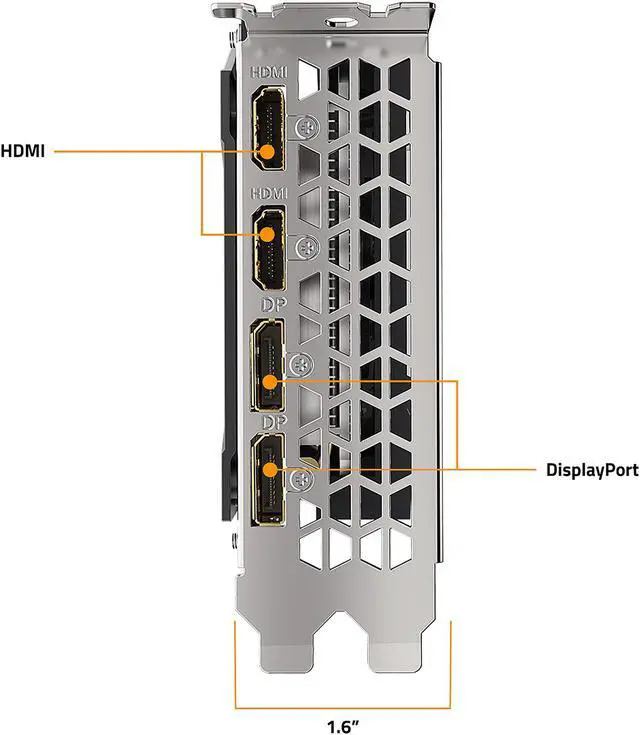 Alt view image 8 of 10 - GIGABYTE Eagle Radeon RX 6650 XT 8GB GDDR6 PCI Express 4.0 ATX Graphics Card GV-R665XTEAGLE-8GD