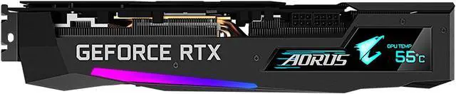 Alt view image 9 of 10 - GIGABYTE AORUS GeForce RTX 3060 Ti 8GB GDDR6 PCI Express 4.0 ATX Graphics Card GV-N306TAORUS M-8GD