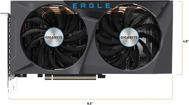 Alt view image 3 of 9 - GIGABYTE EAGLE OC GeForce RTX 3060 12GB GDDR6 PCI Express 4.0 ATX Graphics Card GV-N3060EAGLE OC-12GD G20-R