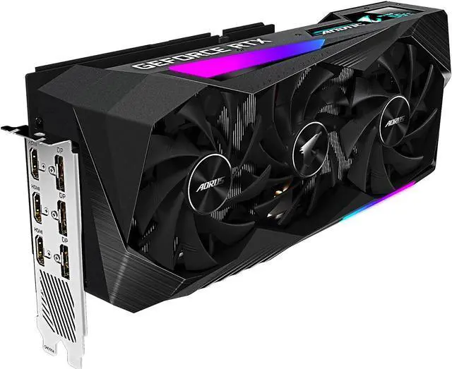 Alt view image 6 of 10 - GIGABYTE AORUS GeForce RTX 3070 8GB GDDR6 PCI Express 4.0 ATX Graphics Card GV-N3070AORUS M-8GD Rev 1.0