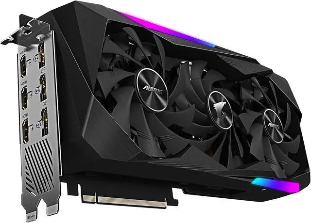 Alt view image 5 of 10 - GIGABYTE AORUS GeForce RTX 3070 8GB GDDR6 PCI Express 4.0 ATX Graphics Card GV-N3070AORUS M-8GD Rev 1.0